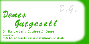 denes gutgesell business card